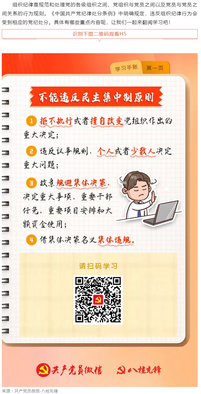 學(xué)習(xí)手賬｜哪些組織紀(jì)律行為不能違反？.png